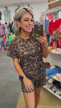 Load image into Gallery viewer, Brown Leopard Print Short Set
