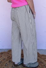 Load image into Gallery viewer, Black Stripe Wide Leg Casual Pants
