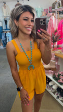 Load image into Gallery viewer, Ginger Casual Pocketed Smocked Sleeveless Romper
