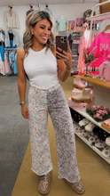 Load image into Gallery viewer, Multicolour Retro Floral Leopard Pants

