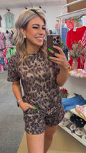 Load image into Gallery viewer, Brown Leopard Print Short Set
