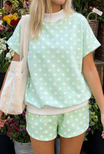 Load image into Gallery viewer, Green Polka Dot Print Set
