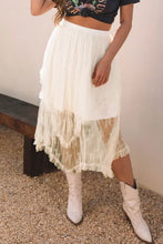 Load image into Gallery viewer, &quot;WAITLIST&quot; Beige Lace Cascading Tiered High Waist Maxi Skirt
