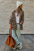 Load image into Gallery viewer, Brown Leopard Open Casual Cardigan
