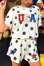 Load image into Gallery viewer, Black Polka Dot USA Set
