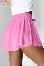 Load image into Gallery viewer, Pink Drawstring High Waist Lined Tennis Skorts
