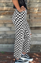 Load image into Gallery viewer, Black Checkered Jeans
